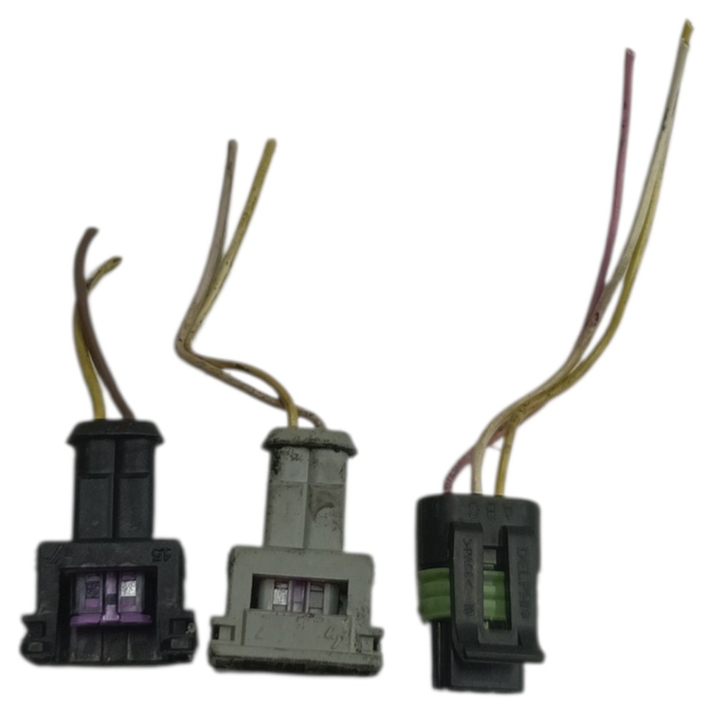 Jogo plug conector corpo tbi Peugeot 206 1.4 gasolina 2001 2