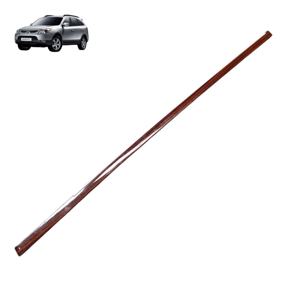 Moldura Interna Porta Traseira Direita Hyundai Veracruz 2008 Marrom 1
