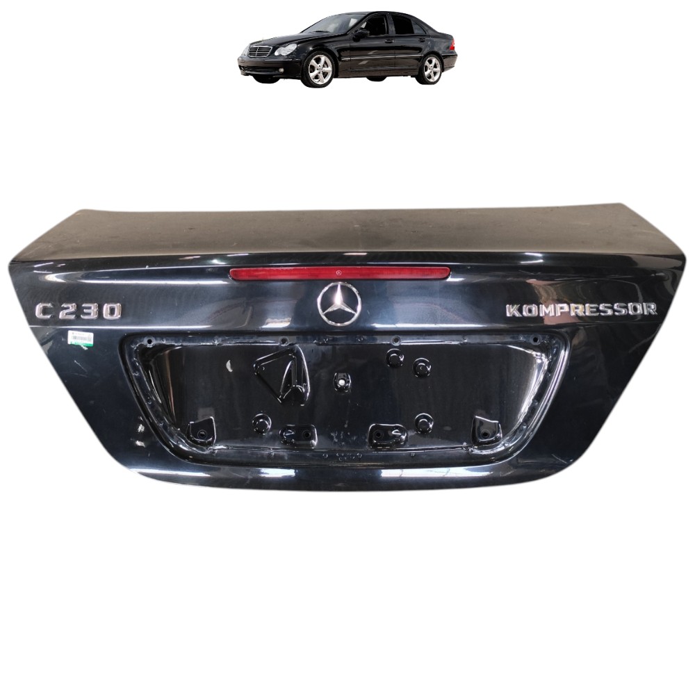 Tampa Traseira Mercedes C230 Kompressor 2003 2004 2005 2006 Preto 1