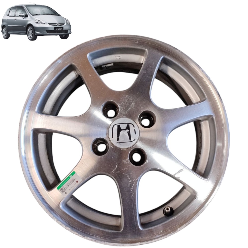 Roda avulsa aro 14 honda fit 2004 2008 para reformar 4×100