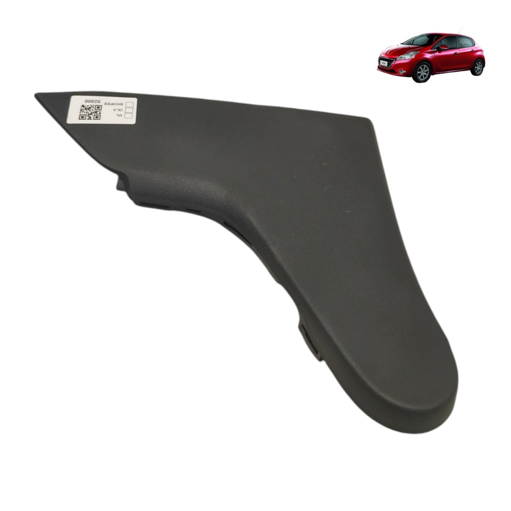 Acabamento Direito Apoio Braço Peugeot 208 2014 2015 2016 17 Preto