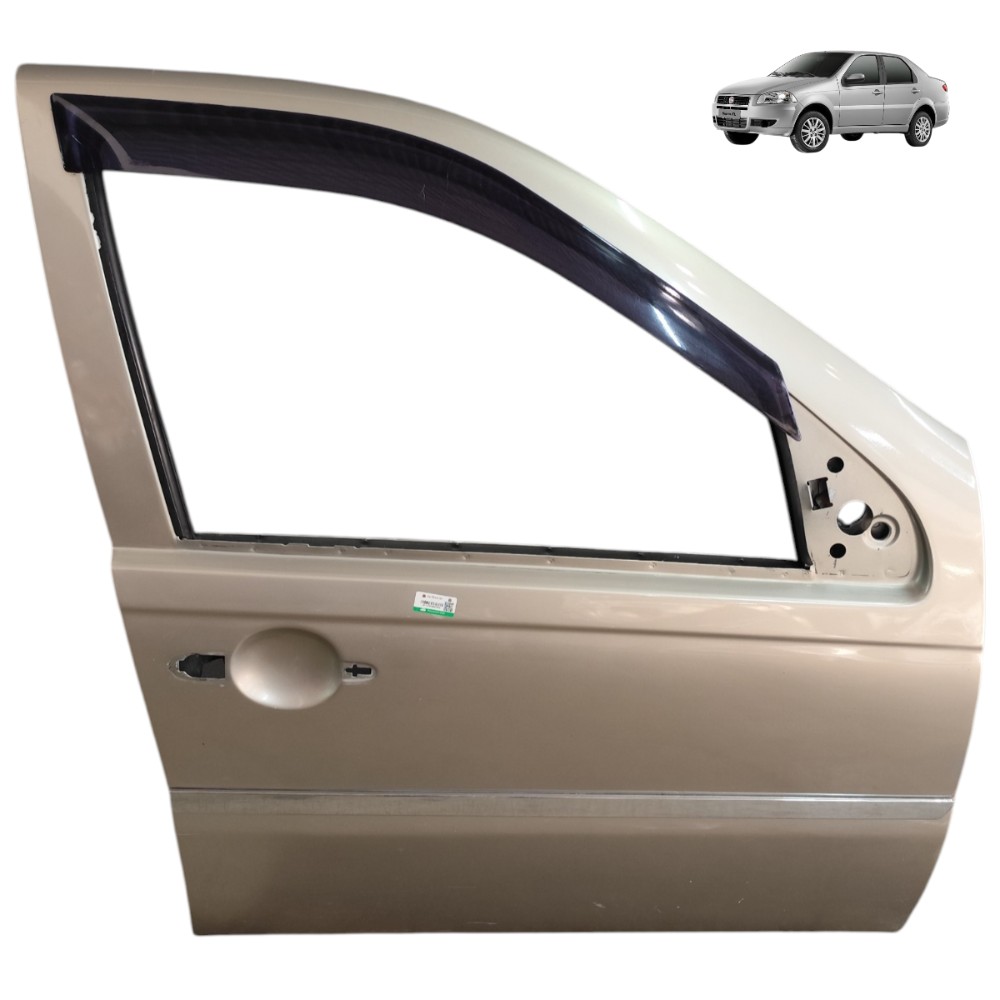 Porta Dianteira Direita Fiat Siena 2008 2009 2010 2011 2012 Dianteira Direito Bege 1