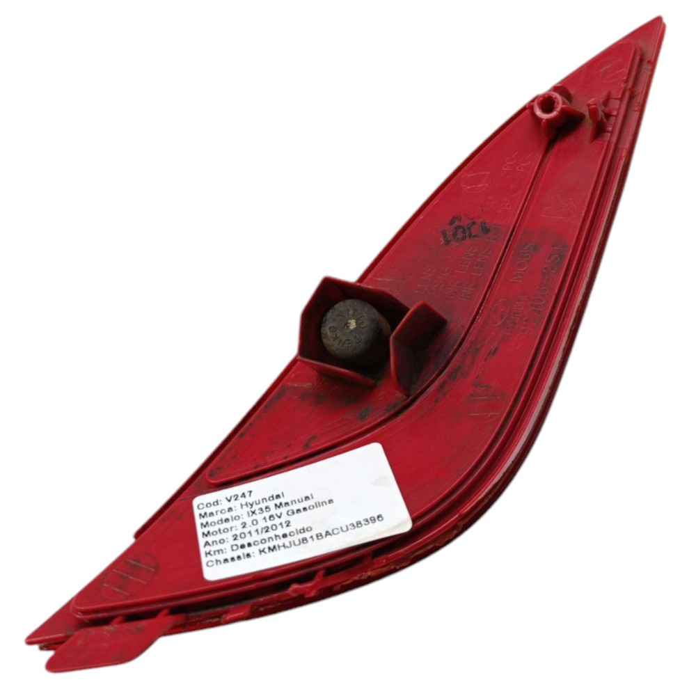 Refletor Direito Parachoque Traseiro Hyundai Ix35 2011 2012 Vermelho 3