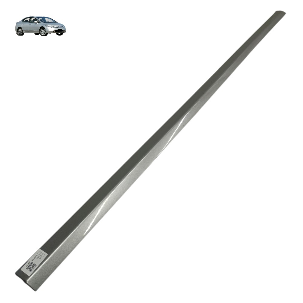 Friso Porta Dianteira Esquerda Honda Civic G8 2007 2008 2009 Cinza 1