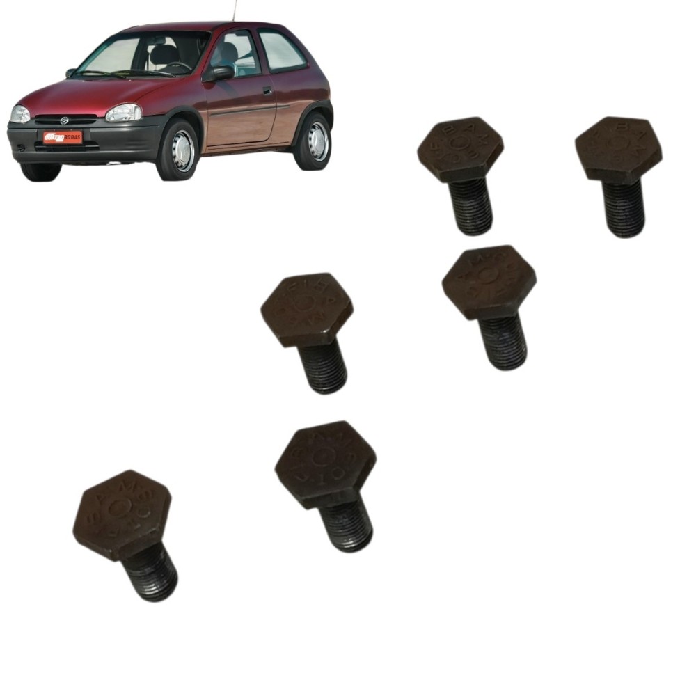 Jogo Parafuso Volante Motor Gm Corsa 1.6 16v 1997 Até 2001
