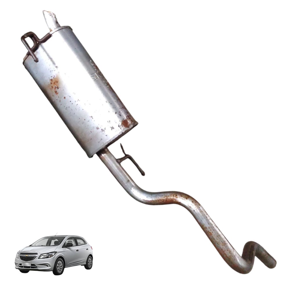 Escapamento Silencioso Abafador Gm Onix 2013 2014 2015 2019 1