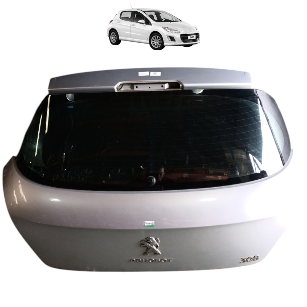 Tampa Traseira Peugeot 308 2011 2012 2013 2014 2015 Prata 1