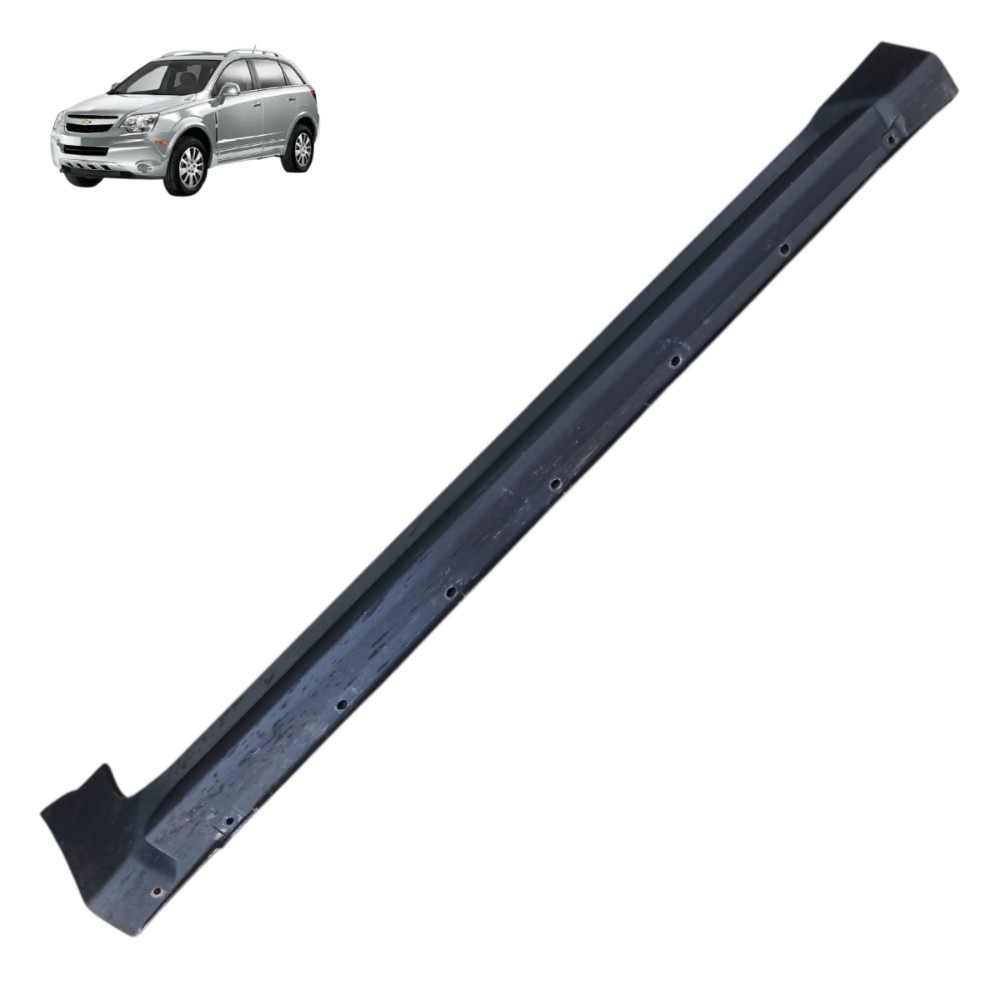 Spoiler Saia Lateral Esquerda Gm Captiva 2012 2013 2014 Preto