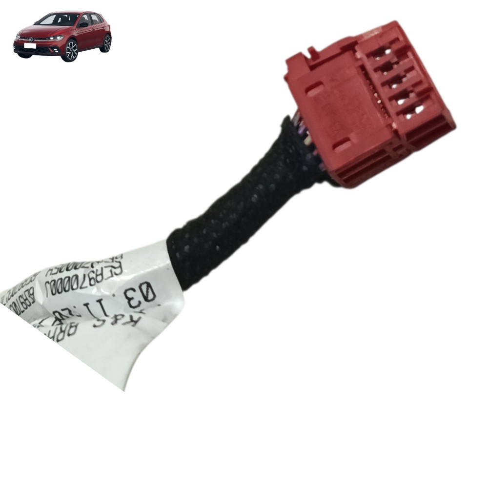 Plug Conector Botão Regulagem Farol Vw Polo 2026 2025 2024