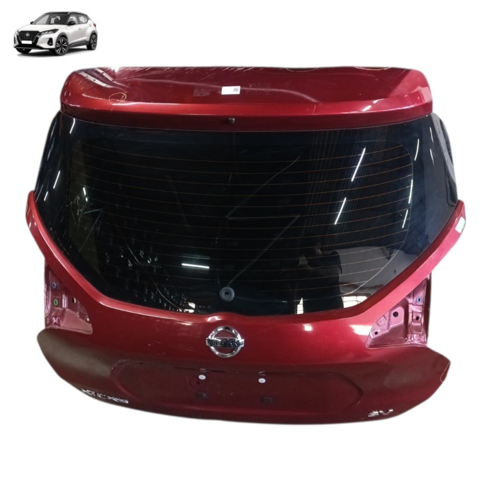 Tampa Traseira Nissan Kicks 2020 2019 2018 2017 2016 Detalhe Vermelho