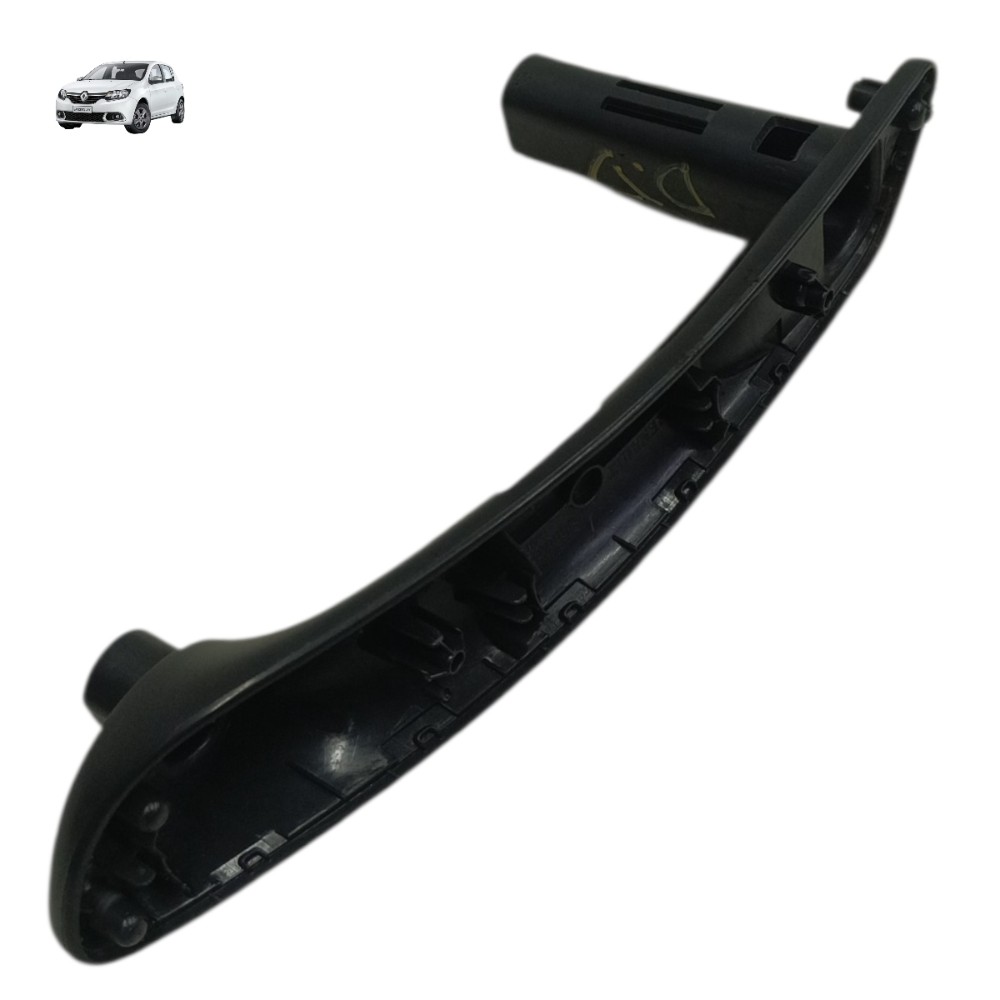 Puxador Porta Dianteira Direita Renault Sandero 2016 2017 Preto Dianteira 1