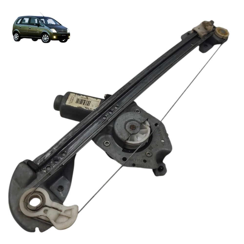 Motor elétrico maquina vidro traseira direita Gm Meriva 2012 1