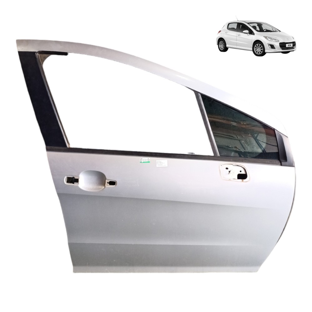 Porta Dianteira Direita Peugeot 308 2011 2012 2013 2014 2015 Dianteira Direita Prata 1