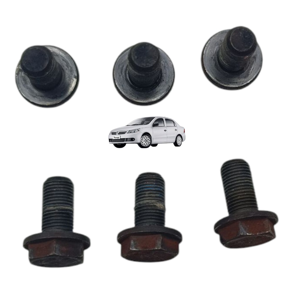 Jogo Parafuso Volante Motor Vw Voyage Gol Saveiro G5 G6 1