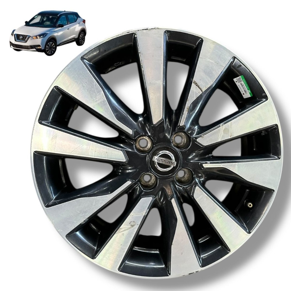 Roda aro 17 4×100 Nissan kicks SV 2017 2018 2019 2020 2021 1