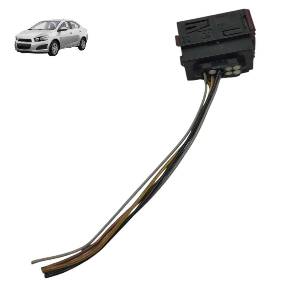 Plug fechadura porta dianteira direita GM Sonic 2014 2013 12 1