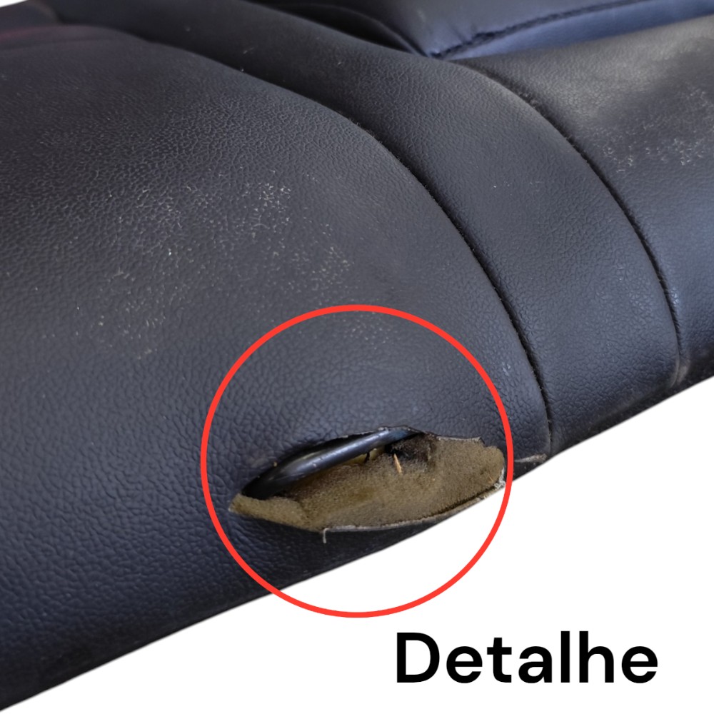 Banco Encosto Couro Traseiro Nissan Sentra 2012 2011 Detalhe Preto 6