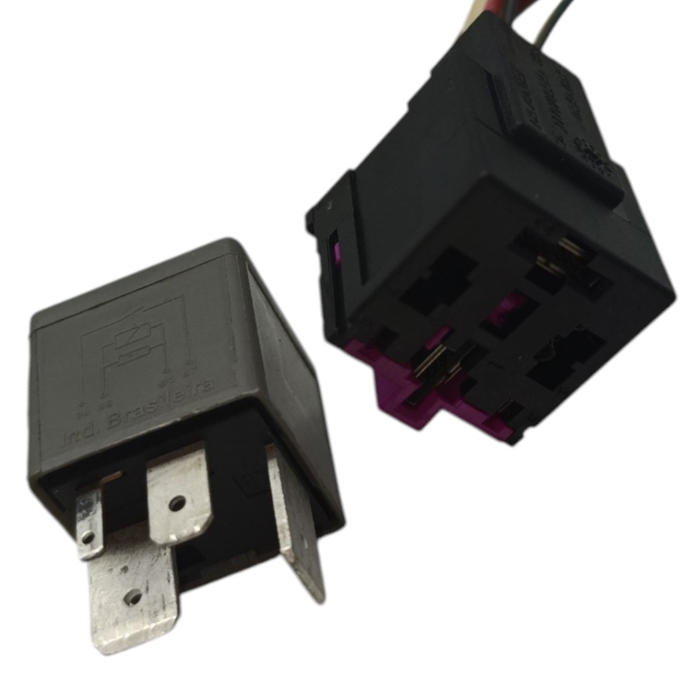 Conector Relé Bomba Combustível Injeção Vw Audi 191906383c 4