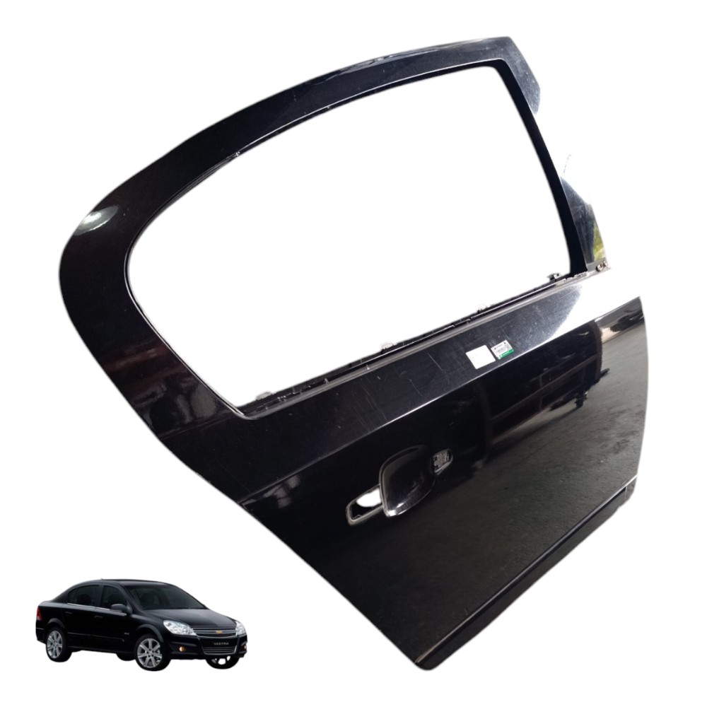 Porta Traseira Direita Gm Vectra Sedan 2008 2009 2010 2011 Traseira Direito Preto 1