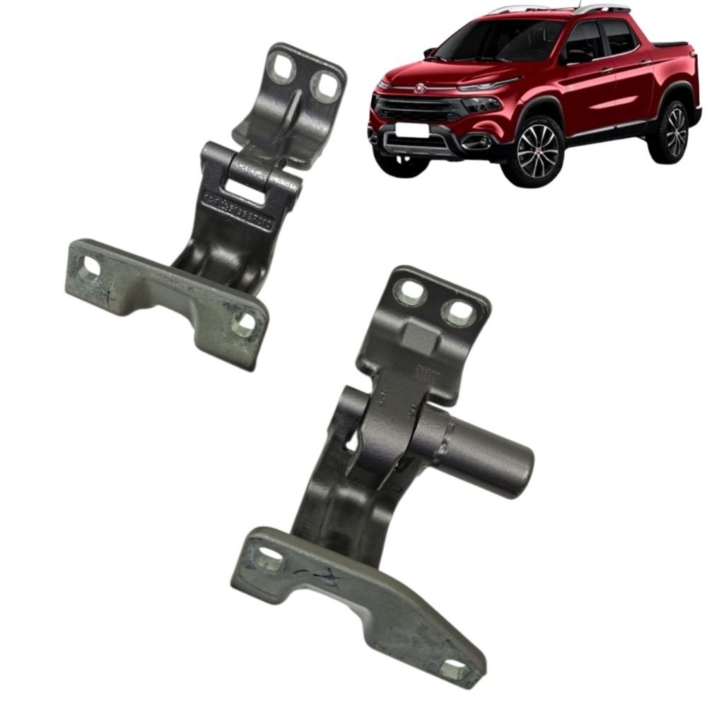 Par dobradiça esquerda tampa traseira fiat toro 2021 2020 19