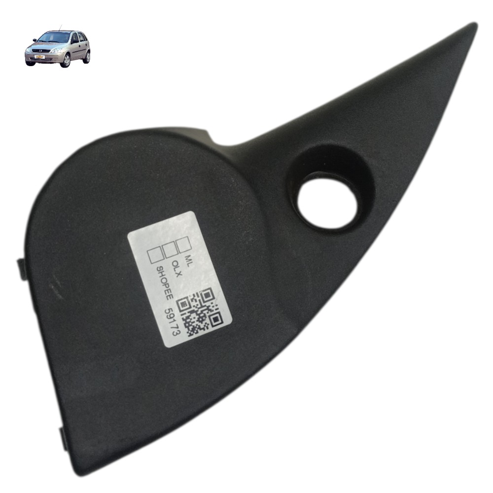Moldura Interna Retrovisor Esquerdo Gm Corsa Classic 2003 Preto 1