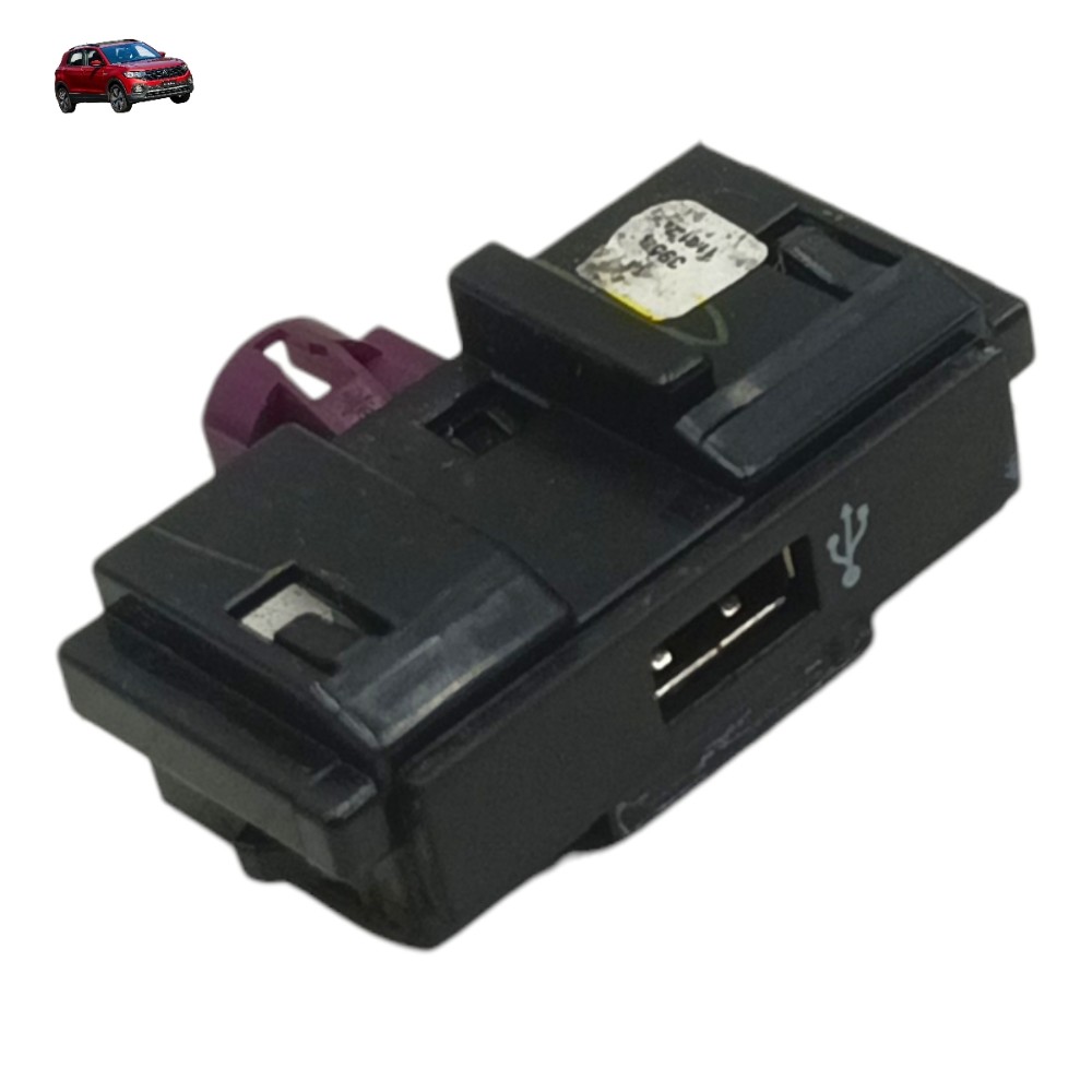 Entrada USB painel central VW tcross 2020 2021 2022 2023 24