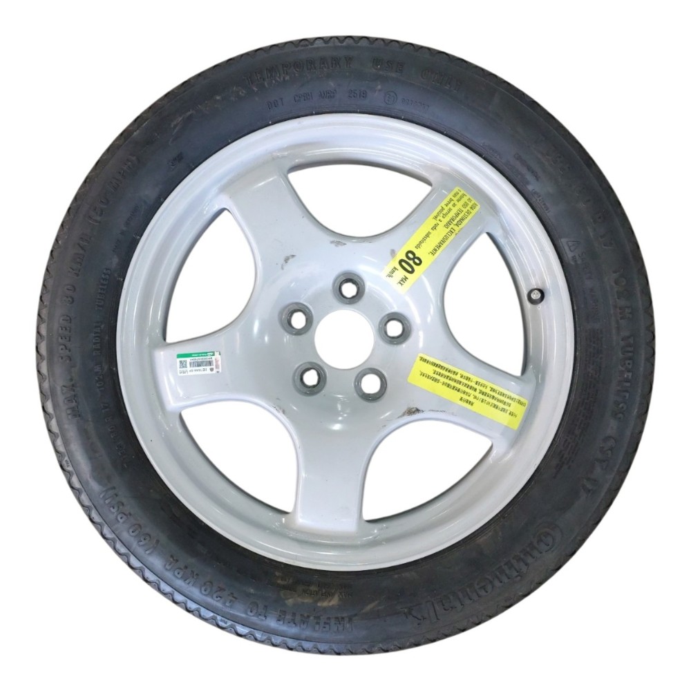 Roda Pneu Estepe Fino Bmw 320i G20 Aro 17 135/80 2020 2021 Cinza