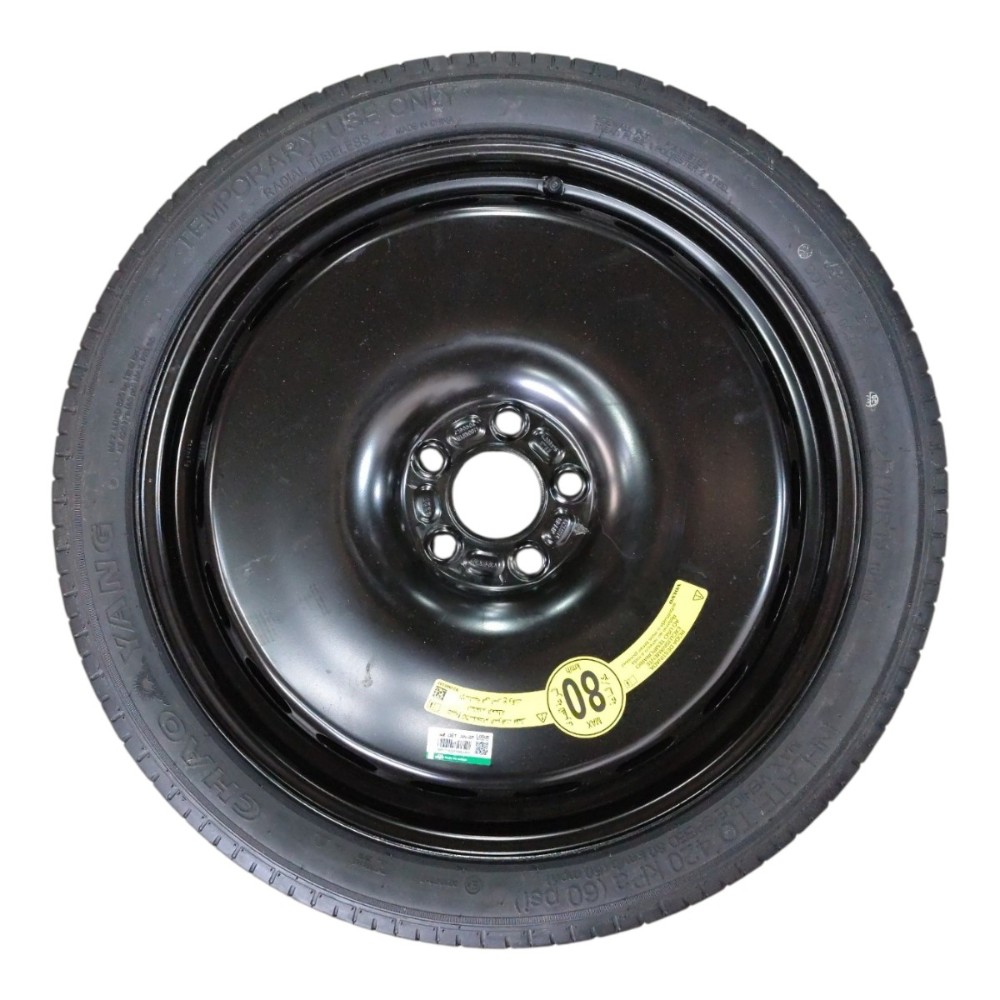 Roda Estepe Pneu Fino Aro 19 125/70 Volvo Xc40 Híbrida 2022 Preto