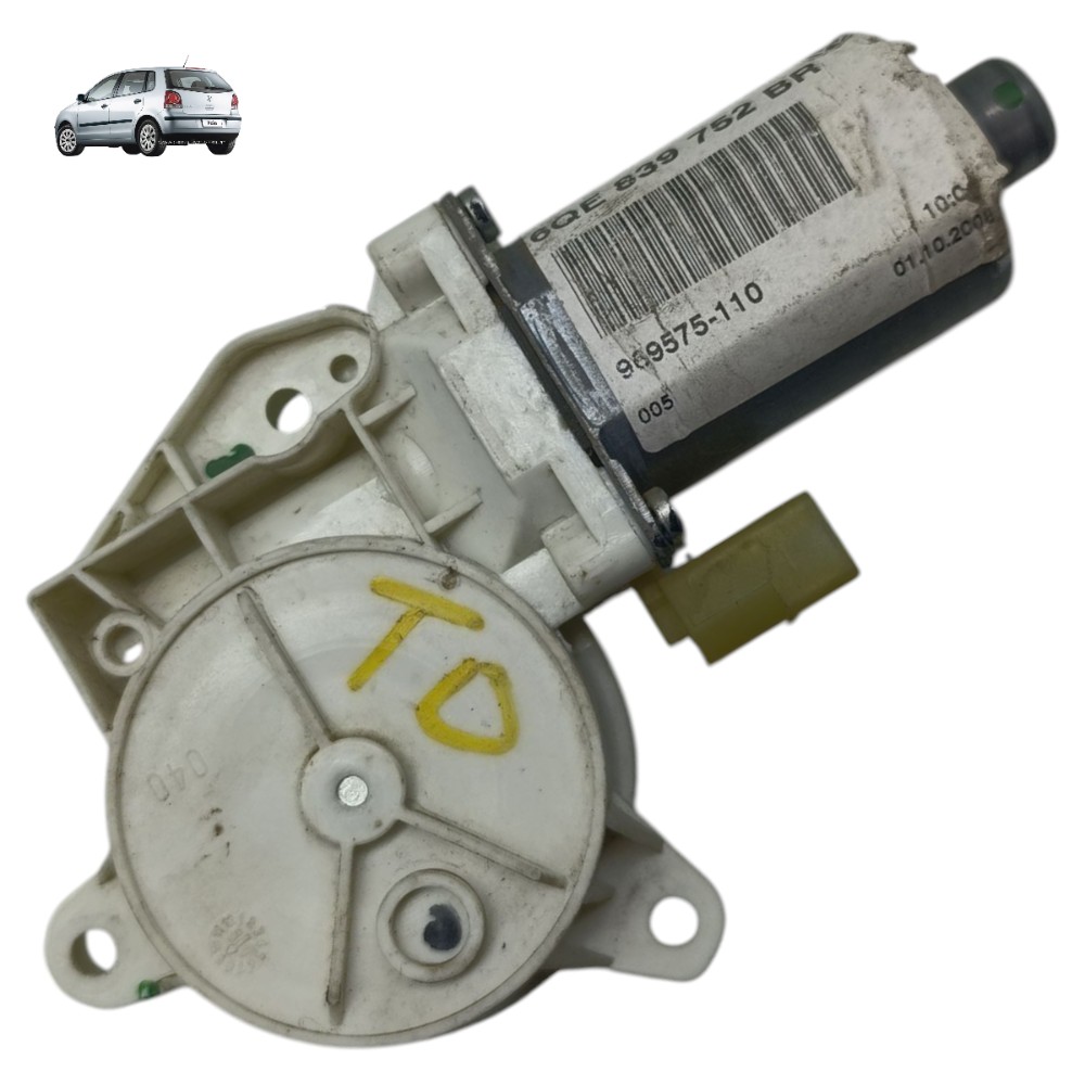 Motor Vidro Porta Traseira Direita Vw Polo 2008 2009 2010
