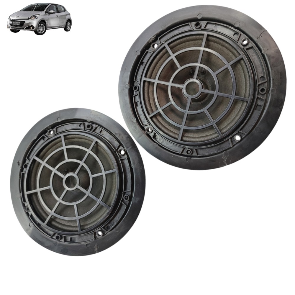 Par Alto Falante Porta Dianteira Peugeot 308 2011 2012 2013 Preto 1