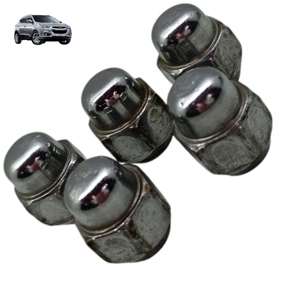 Jogo Parafuso Porca Roda Chave 21 Hyundai Ix35 2011 5 Unidad