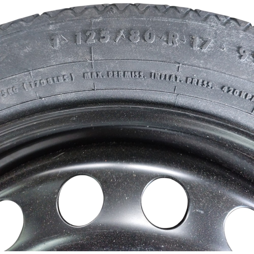 Roda Estepe Fina Aro 17 Volvo Xc60 2008 2009 2010 2011 2012 Preto 4