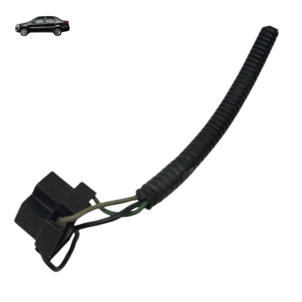 Plug Conector Lampada Farol Fiat Siena Palio 2009 2010 2011 1