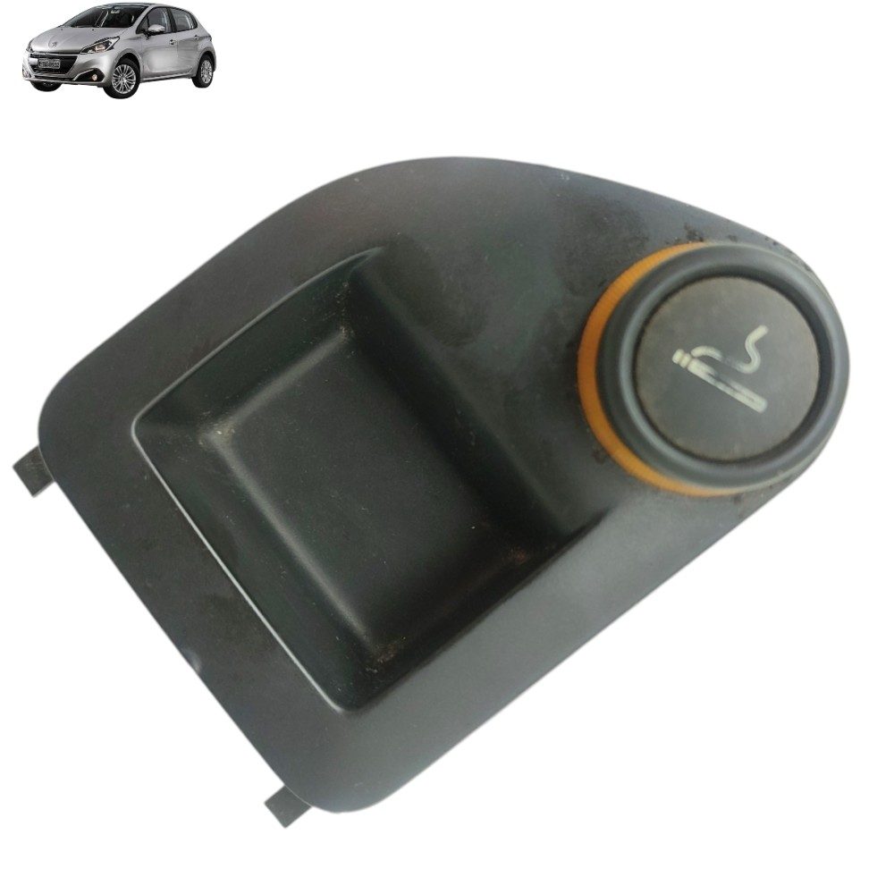 Acendedor Cigarro Console Peugeot 308 2011 2012 2013 2014 Preto 1