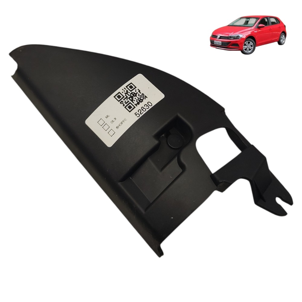Acabamento interno retrovisor esquerdo vw polo 2019 2020 21 1