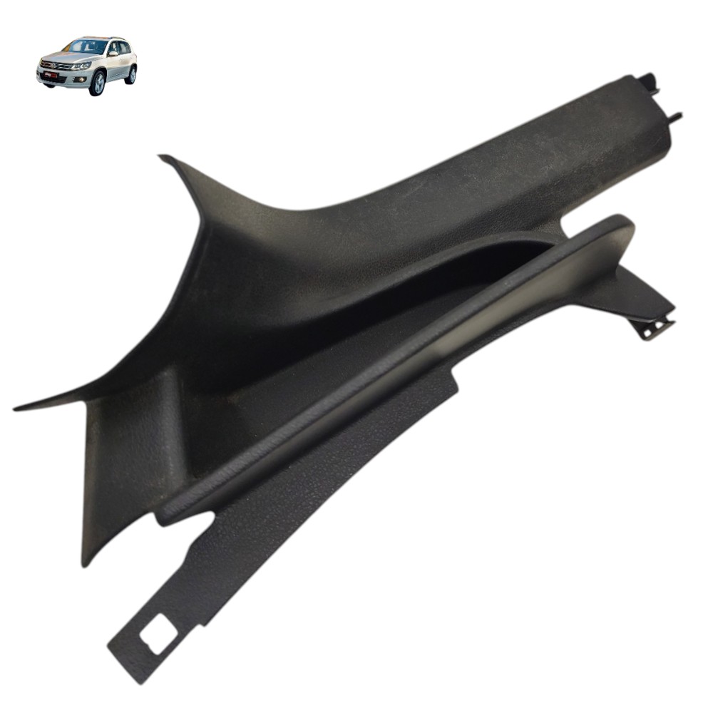Soleira Porta Traseira Esquerda Vw Tiguan 2011 2012 2013 Preto 1