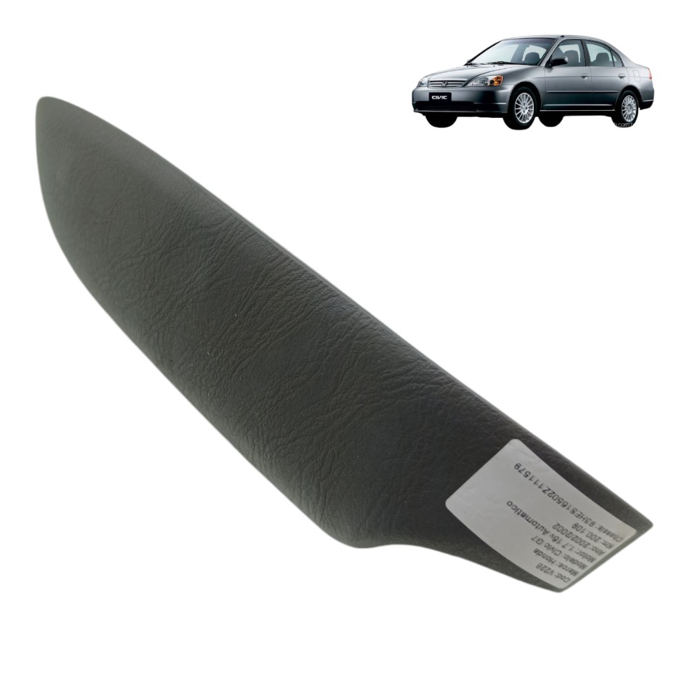 Apoio Braço Porta Traseira Esquerda Honda Civic 2001 02 03  Cinza 1