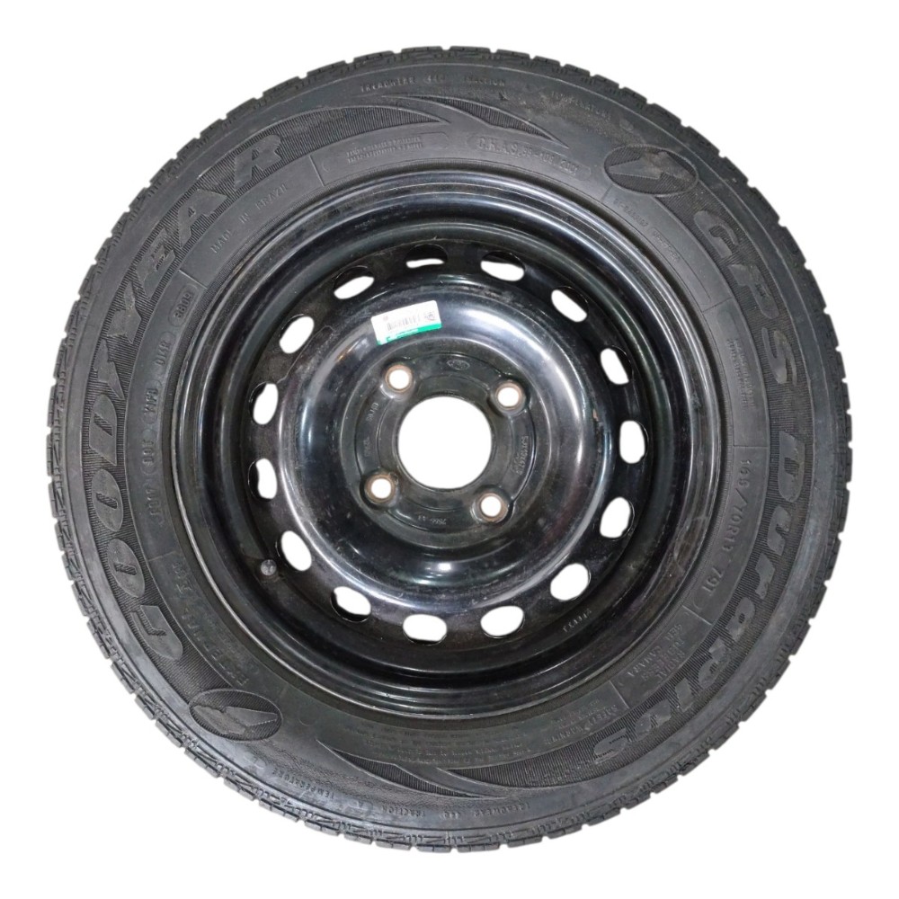 Roda Pneu Estepe Aro 13 165/70 Ford Ka 2008 2009 2010 2011 Preto