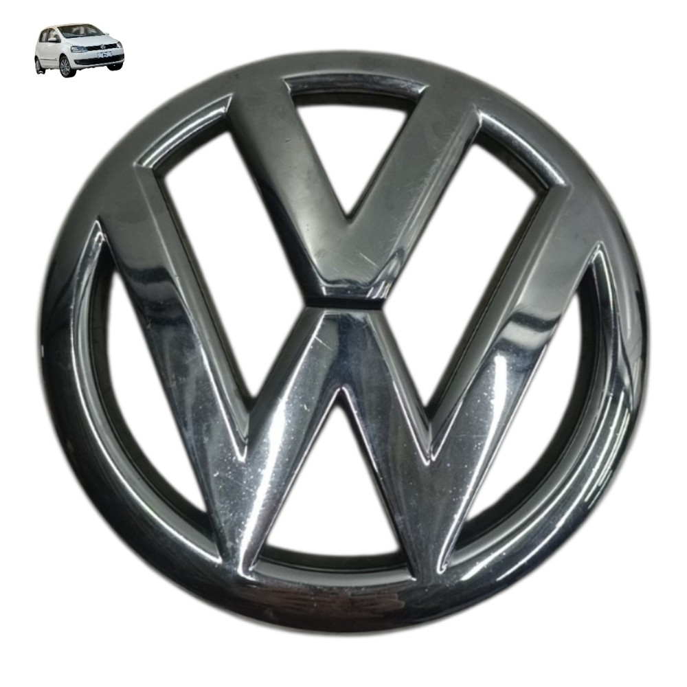 Emblema Grade Dianteira Vw Fox 2014 2013 2012 2011 Cromado