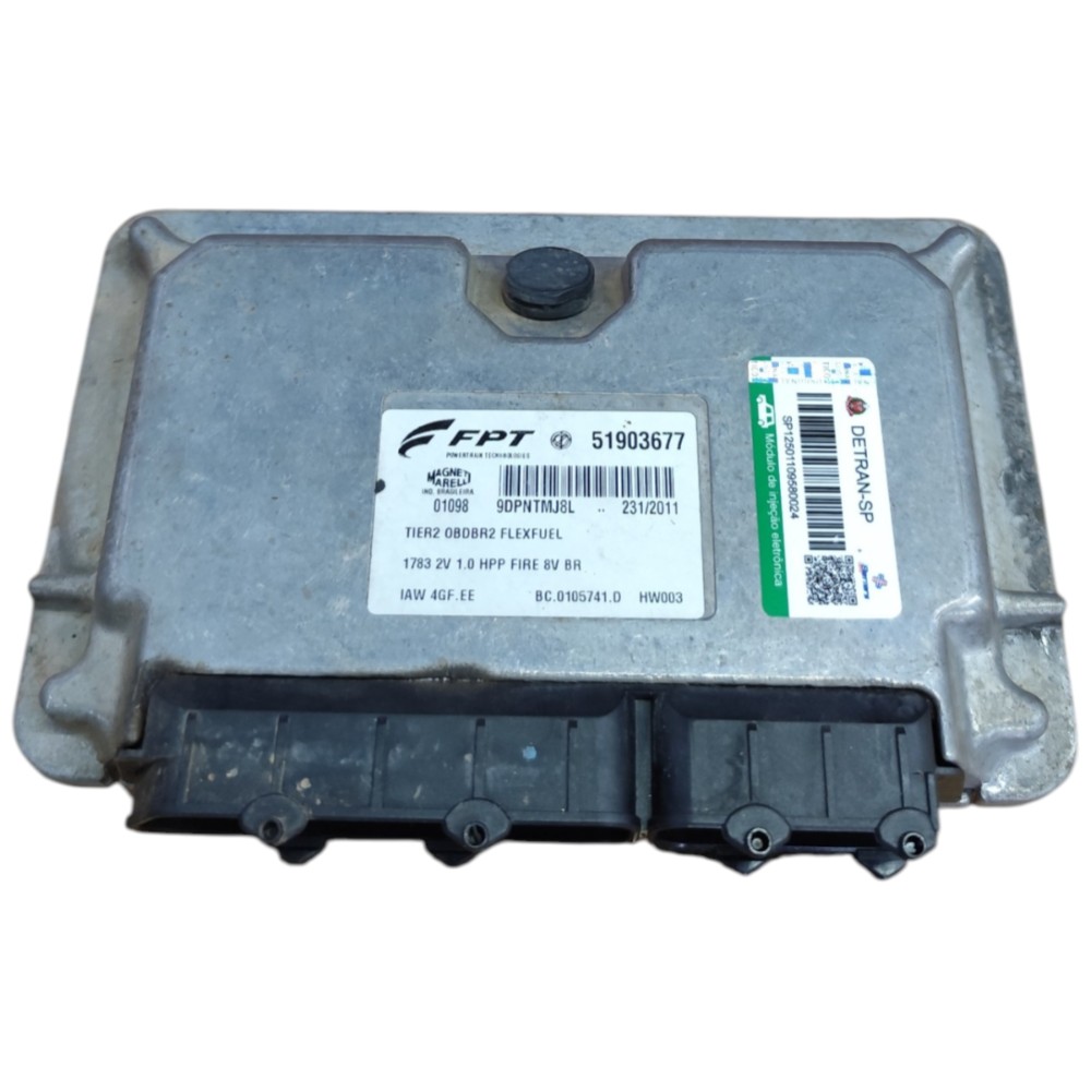 Kit Code Módulo Injeção Fiat Palio 1.0 8v Fire Economy 2011 4