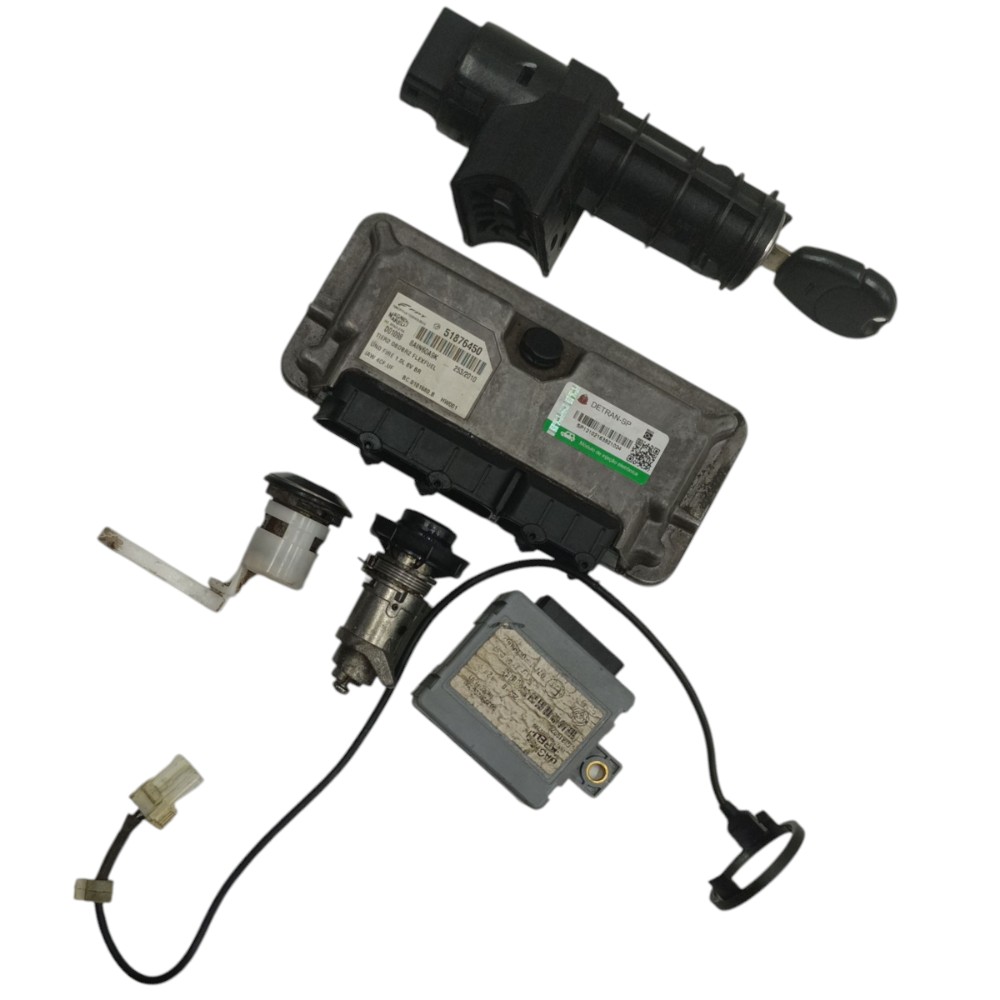 Kit Code Módulo Injeção Fiat Uno Mille 1.0 Flex 2011 2010 3