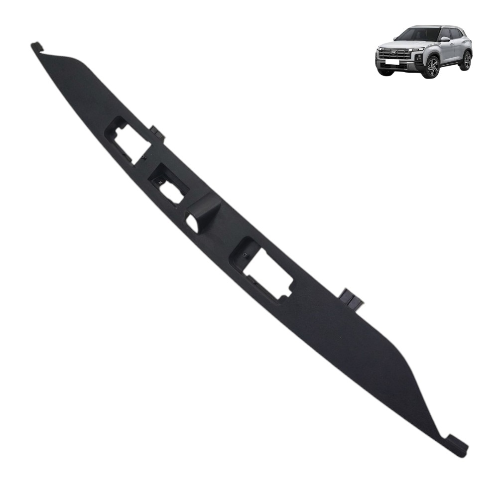 Moldura Luz Placa Com Câmera Hyundai Creta 2026 2025 Preto 1
