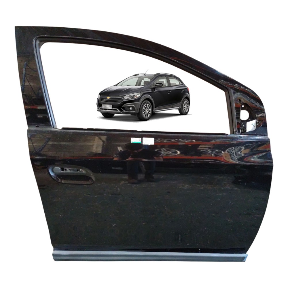 Porta Dianteira Direita Gm Onix Activ 2017 2018 Com Friso Dianteira Direito Preto 1