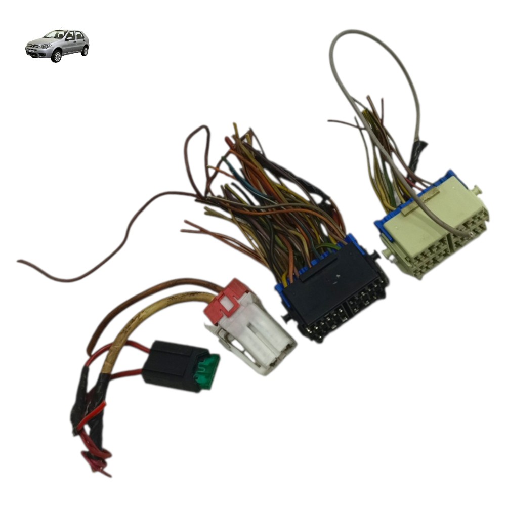 Jogo Plug Conector Caixa Fusivel Central Palio Fire 1.0 2012 1