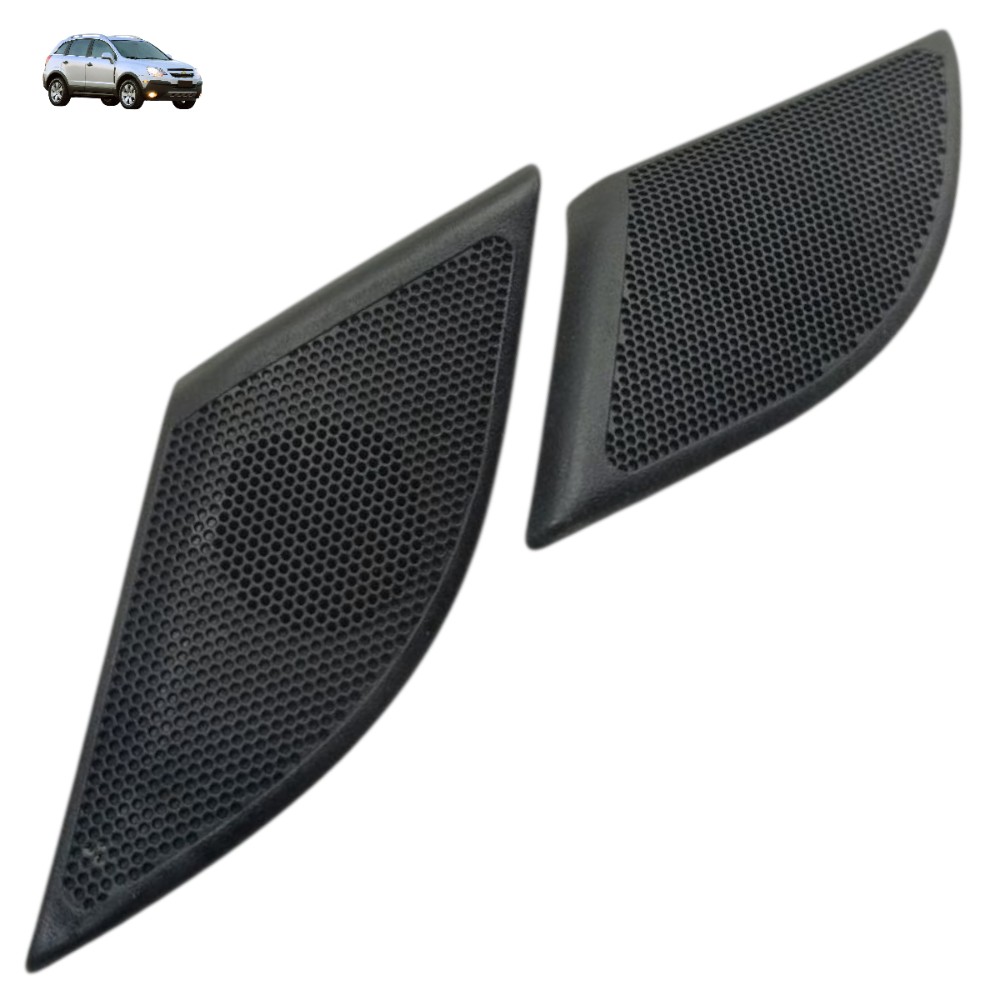 Par Tweeter Moldura Dianteira Gm Captiva 2009 2010 2011 2012 Preto 1