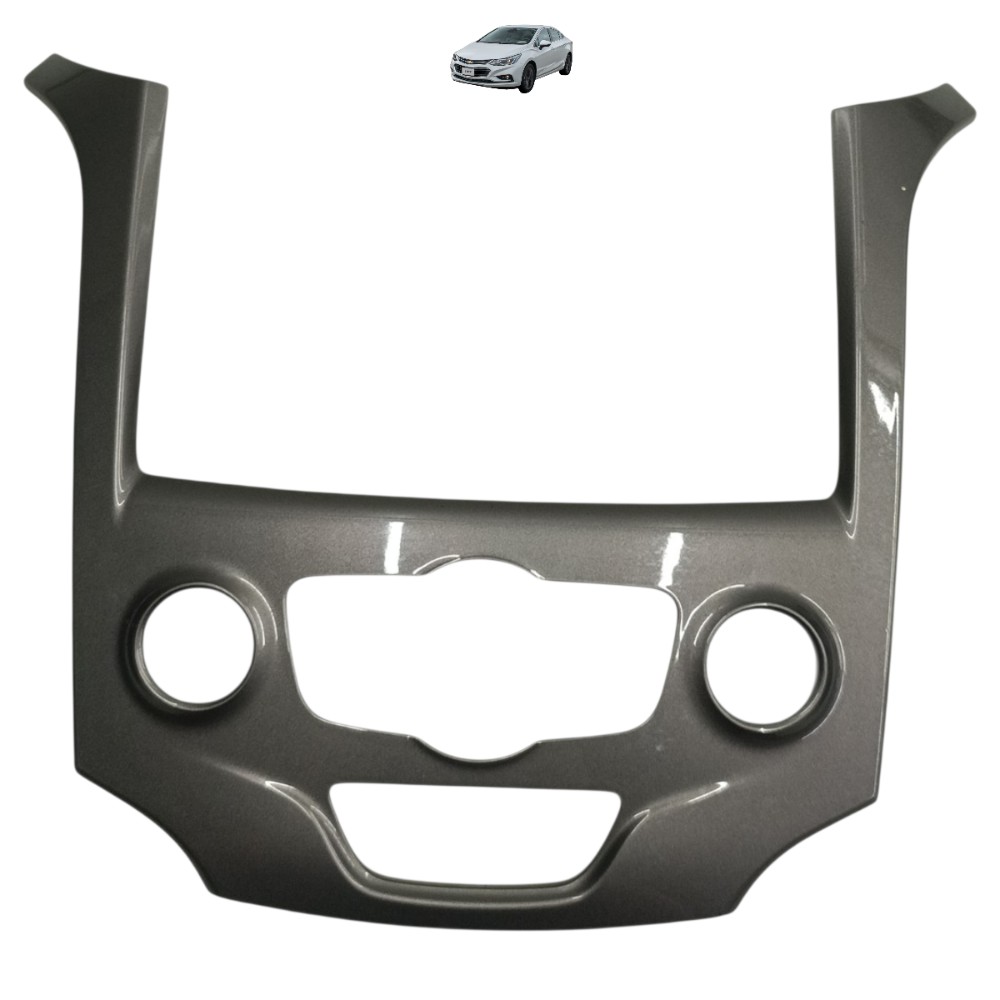 Moldura Central Painel Chevrolet Cruze Ltz 2015 2016 2017 Cinza Moldado 1