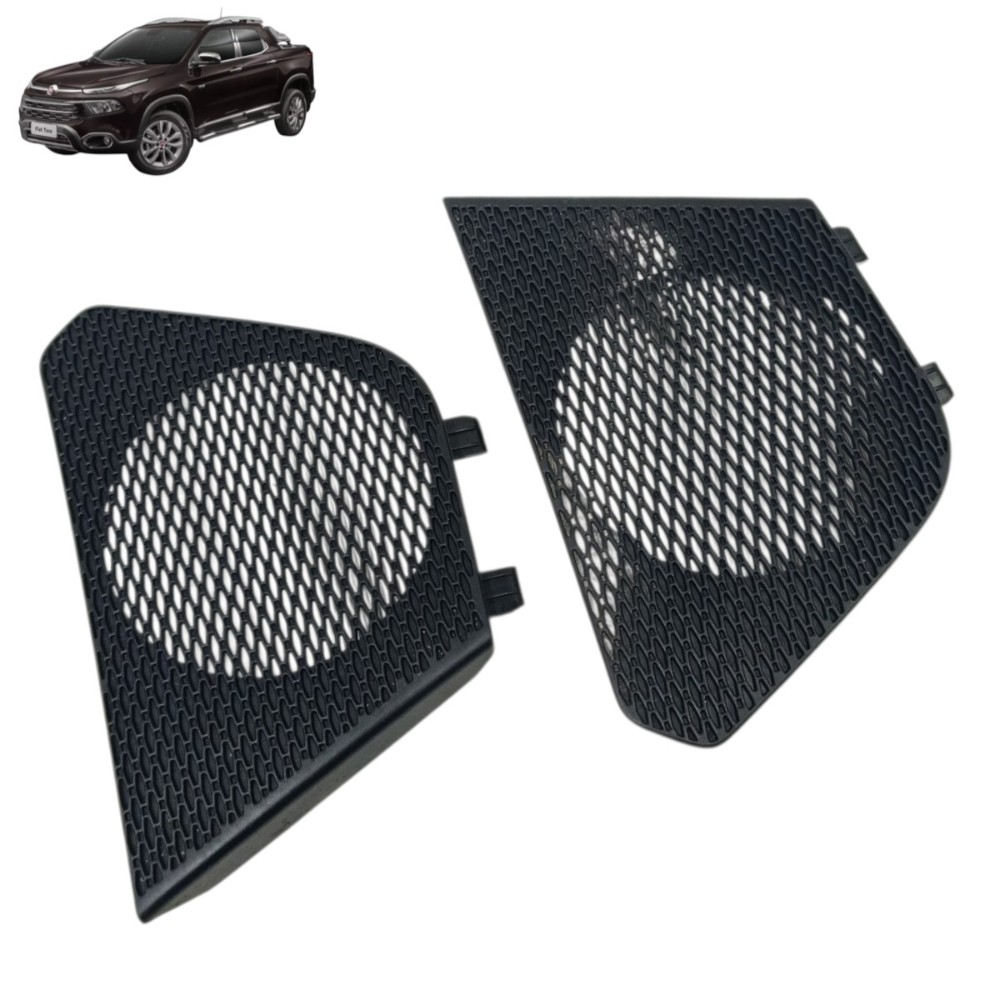 Par tela alto falante painel fiat toro 2021 2020 2019 2018