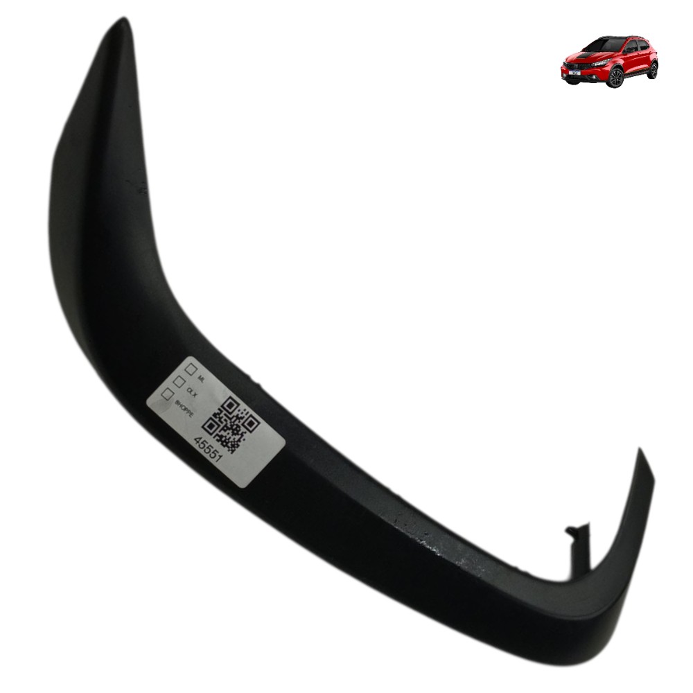 Moldura Puxador Porta Dianteira Esquerda Fiat Argo 2020 2021 Preto 1