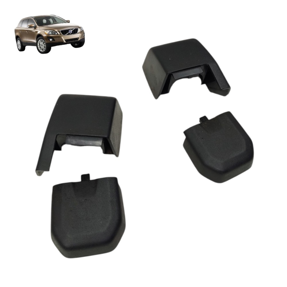Jogo Acabamento Trilho Banco Esquerdo Volvo Xc60 2009 2010 Preto 1