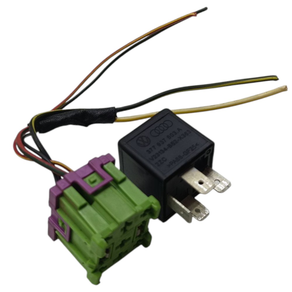 Conector Relé Auxiliar Bomba Ventilador Vw Polo Fox Saveiro 3